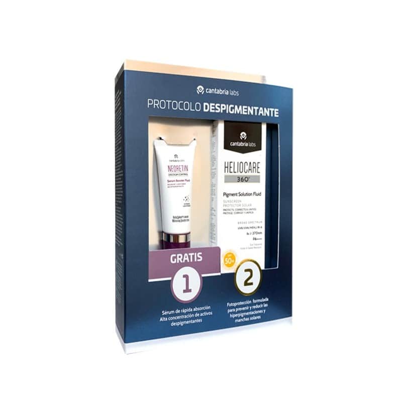 Heliocare Pack 360º Pigment Fluid FPS 50 50ml + Neoretin Discrom Control Sérum 15ml